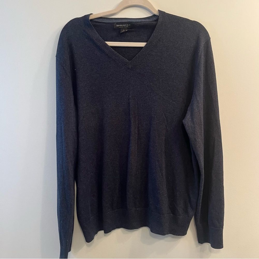 Banana Republic Mens Luxury Blend Cashmere Silk Sweater Large